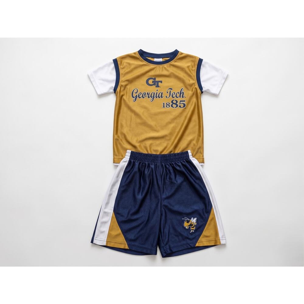 Vintage 2008 Georgia Tech Yellow Jackets Youth Basketball Jersey Set 5/6